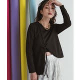 ブラック | ドーフィーヌデザインカットリブトップス 韓国 夢展望 | 夢展望