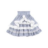 ブルーグレー | フリルたっぷりリボンスカート 量産型 地雷系 夢展望 | DearMyLove