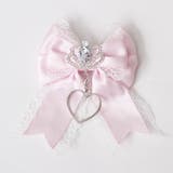 ピンク | ときめき王冠ビジューレースリボン2個セットヘアクリップ 量産型 地雷系 夢展望 | DearMyLove