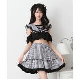 ブラック ギンガム | ときめきハートレースフリルセーラー水着 量産型 地雷系 夢展望 | DearMyLove