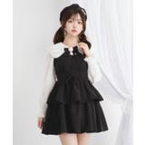 ブラック | レースアップティアードキャミワンピース 量産型 地雷系 | DearMyLove