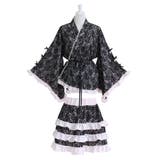 ピンク×ブラック | 総レースリボン浴衣ドレス 量産型 地雷系 夢展望 | DearMyLove