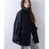 ブラック | フェイクムートンスタンドジャケット 韓国 夢展望 | 夢展望