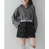 ブラック | 【最上もが着用】配色カラーバルーンミニジャージスカート 韓国 夢展望 | 夢展望