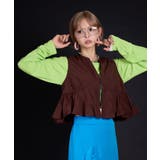 ブラウン | 【最上もが着用】ビスチェデザインバルーンベストトップス 韓国 夢展望 | 夢展望