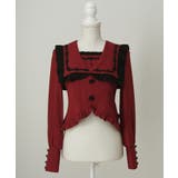 ボルドー | ゴシック風十字架バラレースフリルセーラーブラウス 量産型 地雷系 夢展望 | DearMyLove