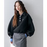 ブラック | ボンディングスキッパーポロスウェット 韓国 夢展望 | 夢展望