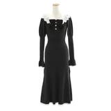 ブラック | マルチWAY配色ニットワンピース【大きいサイズ有り】 量産型 地雷系 夢展望 | DearMyLove