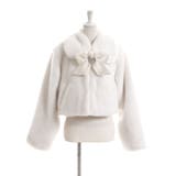 オフホワイト | フェイクファーティペット付きショートコート 量産型 地雷系 | DearMyLove