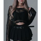 ブラック | 短丈ゆるシアートップス 韓国 夢展望 Diable baiser | 夢展望