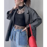 ブラック | ストレッチ レース ハイネック ロンT 韓国 夢展望 bohmal | 夢展望