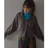 チャコールグレー | ボリュームスリーブフーディカーデ 韓国 夢展望 bohmal | 夢展望