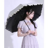ホワイト | 【雨晴兼用】ガーリーフリル日傘 韓国 夢展望 Rose | 夢展望