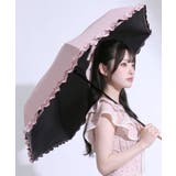 ピンク | 【雨晴兼用】ガーリーフリル日傘 韓国 夢展望 Rose | 夢展望