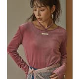 ピンク | 2wayシアーベロアツイストデザイントップス 韓国 夢展望 bohmal | 夢展望