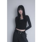 ブラック | カットアウトトップス | yumiri