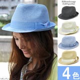 ハット レディース 麦わら | 帽子屋Zaction -帽子＆ヘアバンド-  | 詳細画像1 