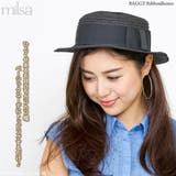 カンカン帽 レディース 帽子 | 帽子屋Zaction -帽子＆ヘアバンド-  | 詳細画像4 