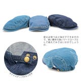 ハンチング 日本製デニム 帽子 | 帽子屋Zaction -帽子＆ヘアバンド-  | 詳細画像16 