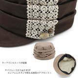 帽子 レディース キャップ 春夏 CAP サイドレースプリーツワークキャップ | 帽子屋Zaction -帽子＆ヘアバンド-  | 詳細画像2 