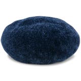 紺色 | ベレー帽 秋冬 帽子 レディース ベロア調 モール編みベレー帽 | 帽子屋Zaction -帽子＆ヘアバンド- 