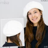 ベレー帽 秋冬 帽子 レディース サイズ調整 milsa エコファーベレー帽 | 帽子屋Zaction -帽子＆ヘアバンド-  | 詳細画像5 