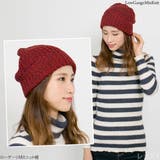 ニット帽 レディース 帽子 秋冬 ワッチ ローゲージMIXニット帽 | 帽子屋Zaction -帽子＆ヘアバンド-  | 詳細画像6 