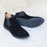 ブラック | メンズ ストリート ビッグシルエット サイドゴア ショートブーツ ☆2351 | Zeal Market