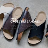メンズ ストリート セットアップ 夏 レザー調クロスサンダル ☆2364 | Zeal Market | 詳細画像2