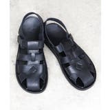 ブラック | メンズ ストリート ビッグシルエット 夏 編み込みフラットサンダル ☆2410 | Zeal Market