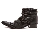 メンズ ストリート カジュアル クロスベルトショートドレープブーツ ☆3259 | Zeal Market  | 詳細画像5 