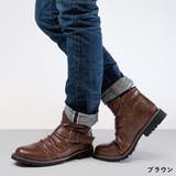 ストリート カジュアル ドレープ ショートエンジニアブーツ ☆5111 | Zeal Market | 詳細画像6