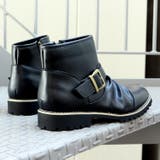 BLACK | ストリート カジュアル ドレープ ショートエンジニアブーツ ☆5111 | Zeal Market