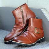 CAMEL | ストリート カジュアル ドレープ ショートエンジニアブーツ ☆5111 | Zeal Market