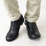 ブラック | メンズ ストリート ビッグシルエットドレープサイドジップブーツ ☆5156 | Zeal Market