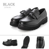 ブラック | メンズ ストリート ビッグシルエット 厚底 タッセルローファー ☆6313 | Zeal Market