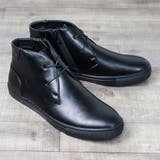 オールブラック | メンズ ストリート ビッグシルエット スウェット チャッカブーツ ☆6338 | Zeal Market 
