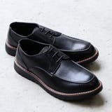 ブラック | メンズ ストリート ビッグシルエット 3ホール Uチップシューズ ☆6341 | Zeal Market