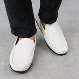 ホワイト | メンズ ストリート オフィス カジュアル ドライビング スリッポン ☆907 | Zeal Market 