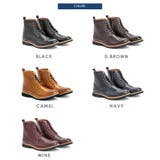 メンズ ストリート セットアップ ウイングチップ ショートブーツ ☆2346 | Zeal Market | 詳細画像2