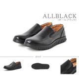 オールブラック | メンズ ストリート オフィス カジュアル スリッポンシューズ ☆5257 | Zeal Market 