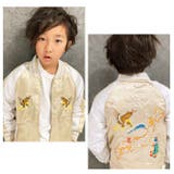 刺繍入り中綿スカジャン キッズ 子供服 | ZI-ON | 詳細画像6 