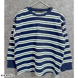 オーバーサイズボーダーロンT キッズ 長袖Tシャツ | ZI-ON | 詳細画像15 