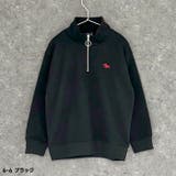 POLOCHAMPS オーバーサイズハーフジップ裏起毛トレーナー キッズ | ZI-ON | 詳細画像13 
