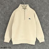 POLOCHAMPS オーバーサイズハーフジップ裏起毛トレーナー キッズ | ZI-ON | 詳細画像8 