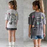 SHISKY オーバーサイズエンプティショルダープリントTシャツ キッズ | ZI-ON | 詳細画像4