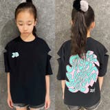 SHISKY オーバーサイズエンプティショルダープリントTシャツ キッズ | ZI-ON | 詳細画像9