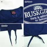 RUSKGIRL 箔プリントロゴタンクトップ ラスクガール | ZI-ON | 詳細画像3 