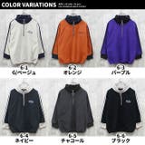 袖ライン ハーフジップBIGトレーナー キッズ | ZI-ON | 詳細画像2