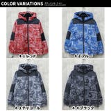 裏トリコット総柄マウンテンパーカー キッズ マンパー | ZI-ON | 詳細画像2 